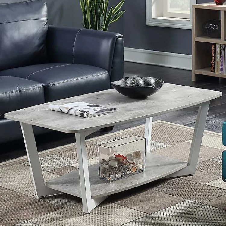 Kirklands Home Graystone Joanne Coffee Table White New