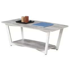 Kirklands Home Graystone Joanne Coffee Table White New
