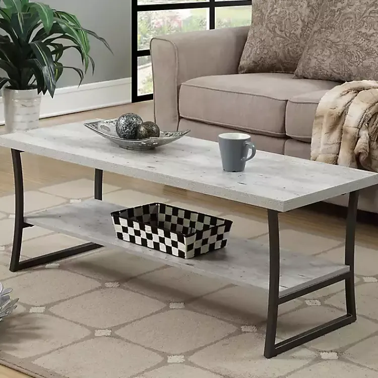 Kirklands Home Graywash Joanne Coffee Table Black Best