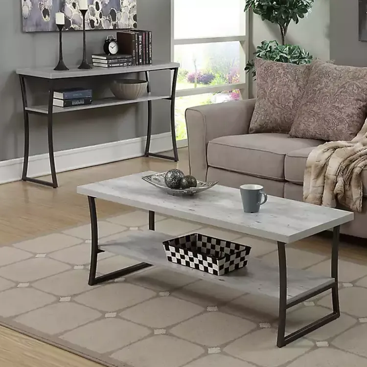 Kirklands Home Graywash Joanne Coffee Table Black Best