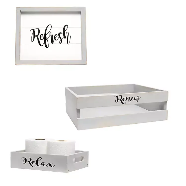 Kirklands Home wash 3-pc. Bathroom Accessories Set Gray Outlet