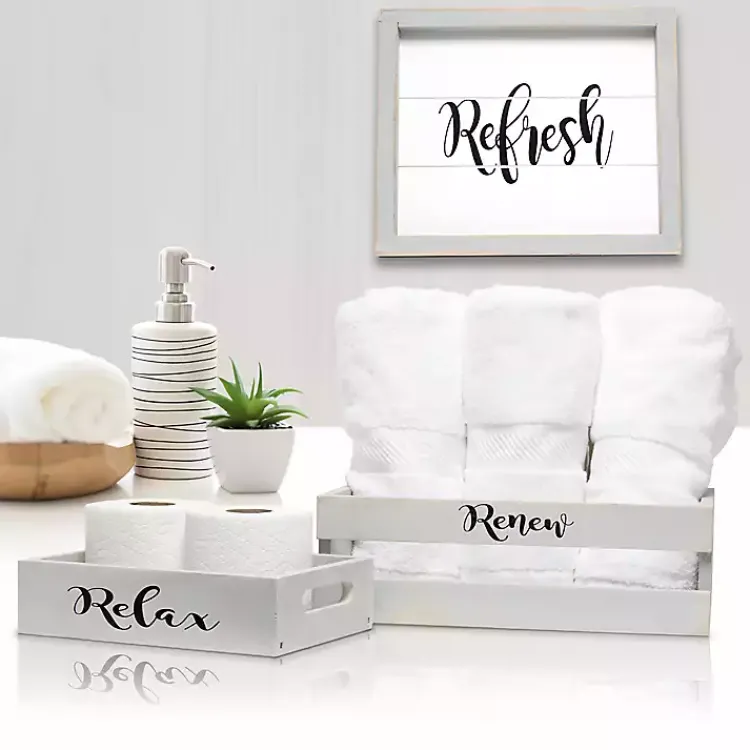 Kirklands Home wash 3-pc. Bathroom Accessories Set Gray Outlet