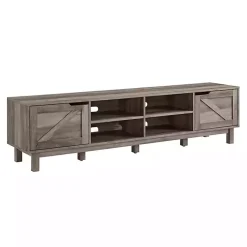 Kirklands Home wash Rustic Barndoor Media Cabinet Gray Sale