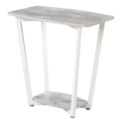 Kirklands Home Graywash Joanne Accent Table White Clearance