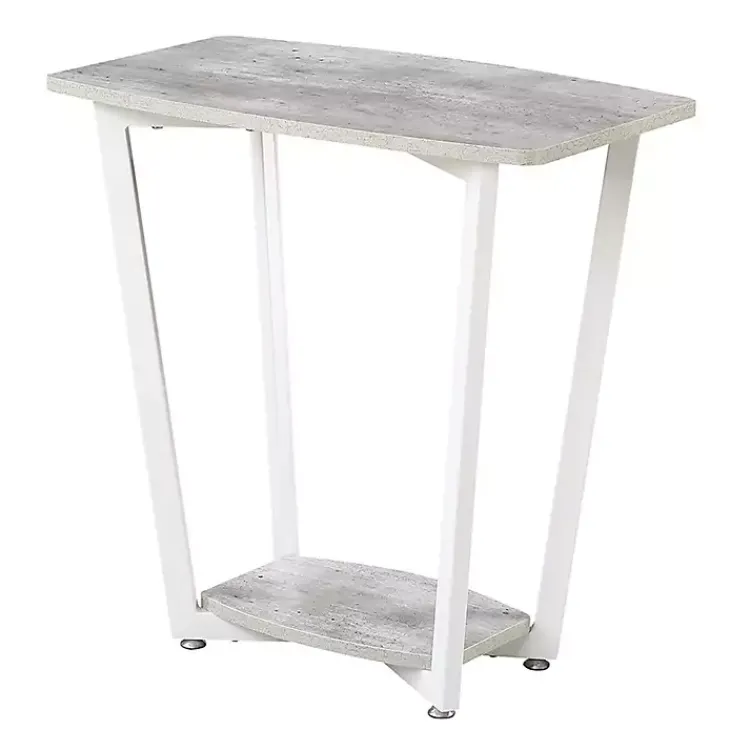 Kirklands Home Graywash Joanne Accent Table White Clearance