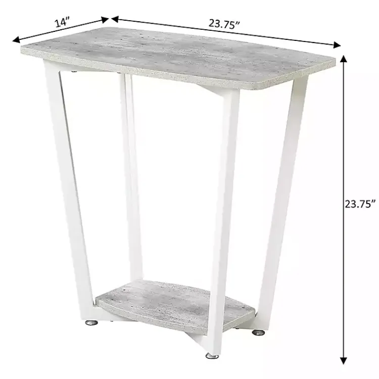 Kirklands Home Graywash Joanne Accent Table White Clearance