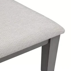 Kirklands Home Graywash Wood X-Back Dining Chairs, Set of 2 White New