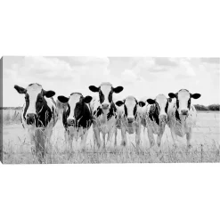 Kirklands Home Grazing Cow Monochrome Canvas Art Print, 35x17 in. Sale