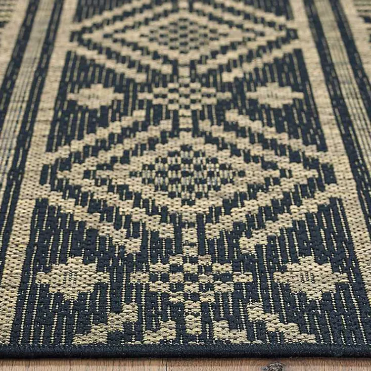 Kirklands Home Greek Key Sun Shower Outdoor Area Rug, 5x8 Discount