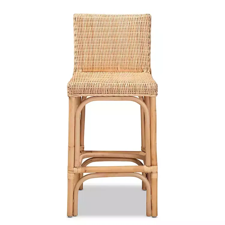 Kirklands Home Greek Natural Rat Woven Counter Stool Tan Online
