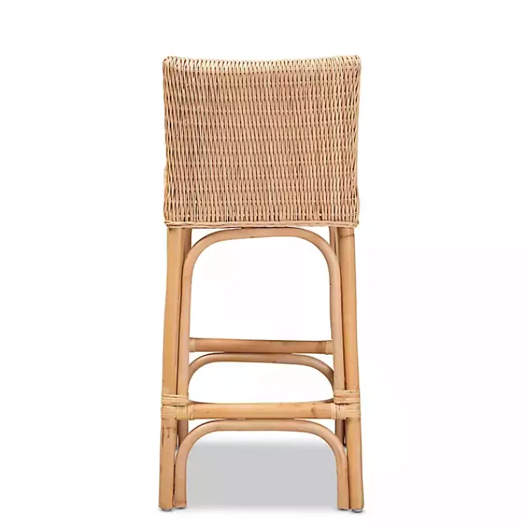 Kirklands Home Greek Natural Rat Woven Counter Stool Tan Online