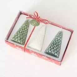 Christmas Decorations>Kirklands Home Green & White Pine Tree Candle Set