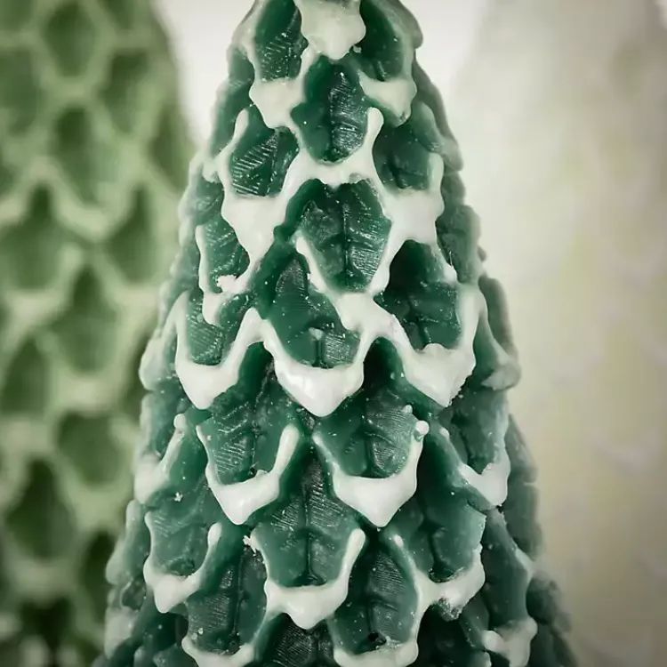 Christmas Decorations>Kirklands Home Green & White Pine Tree Candle Set