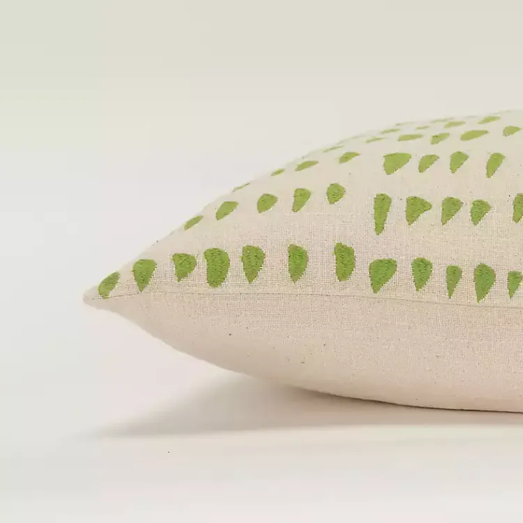 Pillows>Kirklands Home Green and Natural Animal Patterned Lumbar Pillow