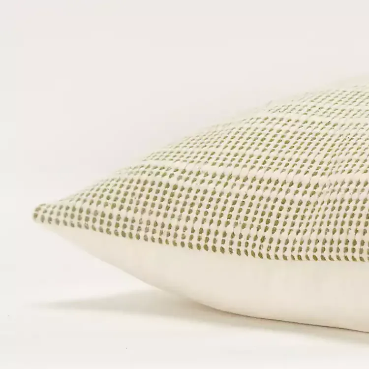 Pillows>Kirklands Home and Natural Sea Striped Pillow Green