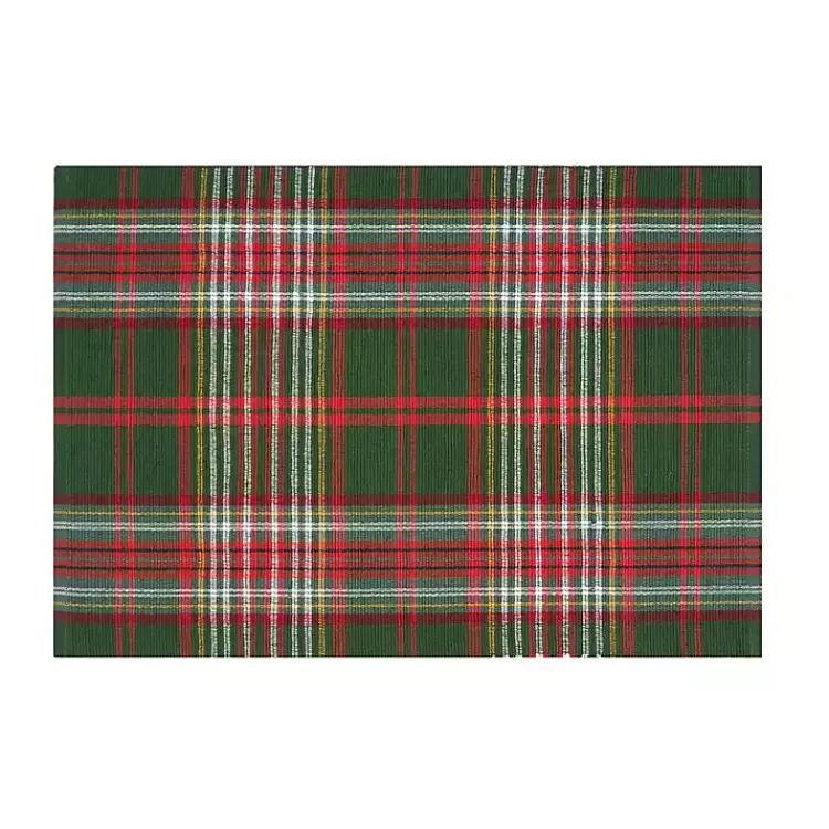 Christmas Dining & Entertaining>Kirklands Home Green and Red Axel Plaid Placemats, Set of 6