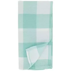 Kirklands Home and White Buffalo Plaid Napkins, Set of 4 Green Sale