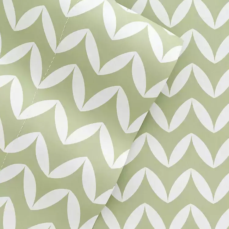 Kirklands Home Green and White Chevron 3-pc. Twin Sheet Set Online