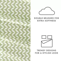 Kirklands Home Green and White Chevron 3-pc. Twin Sheet Set Online