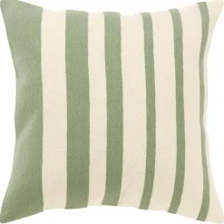 Pillows>Kirklands Home Green Asymmetrical Linear Throw Pillow