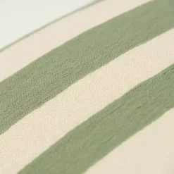 Pillows>Kirklands Home Green Asymmetrical Linear Throw Pillow