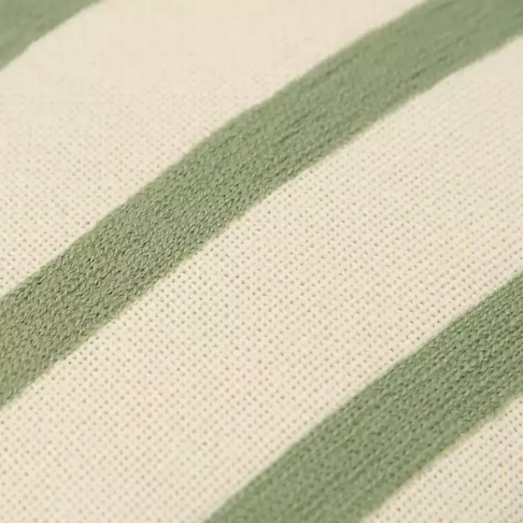 Pillows>Kirklands Home Green Asymmetrical Linear Throw Pillow