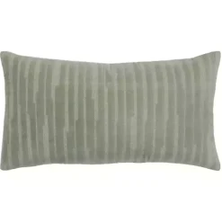 Pillows>Kirklands Home Asymmetrical Stripe Lumbar Pillow Green