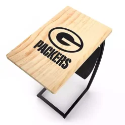 Kirklands Home Green Bay Packers Wood C-Table Tan Online