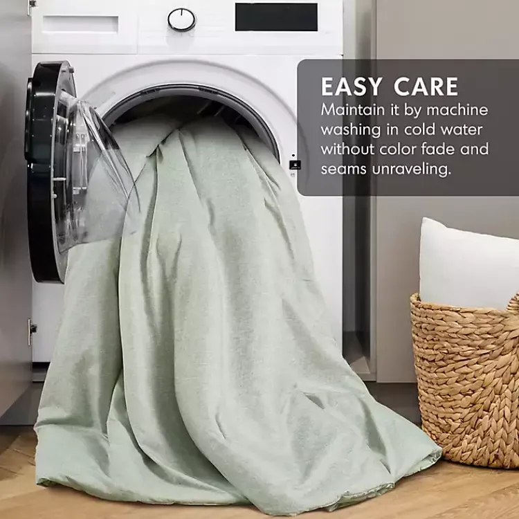 Kirklands Home Chambray 3-pc. Full/Queen Comforter Set Green Clearance