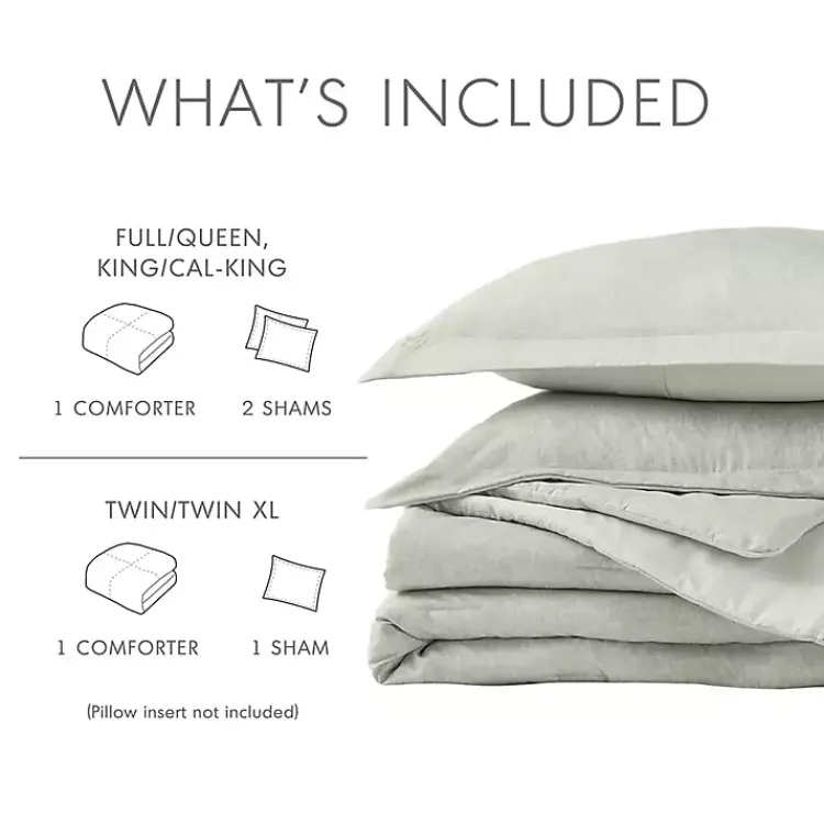 Kirklands Home Chambray 3-pc. King Comforter Set Green