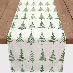 Kirklands Home Green Christmas Tree Table Runner Sale