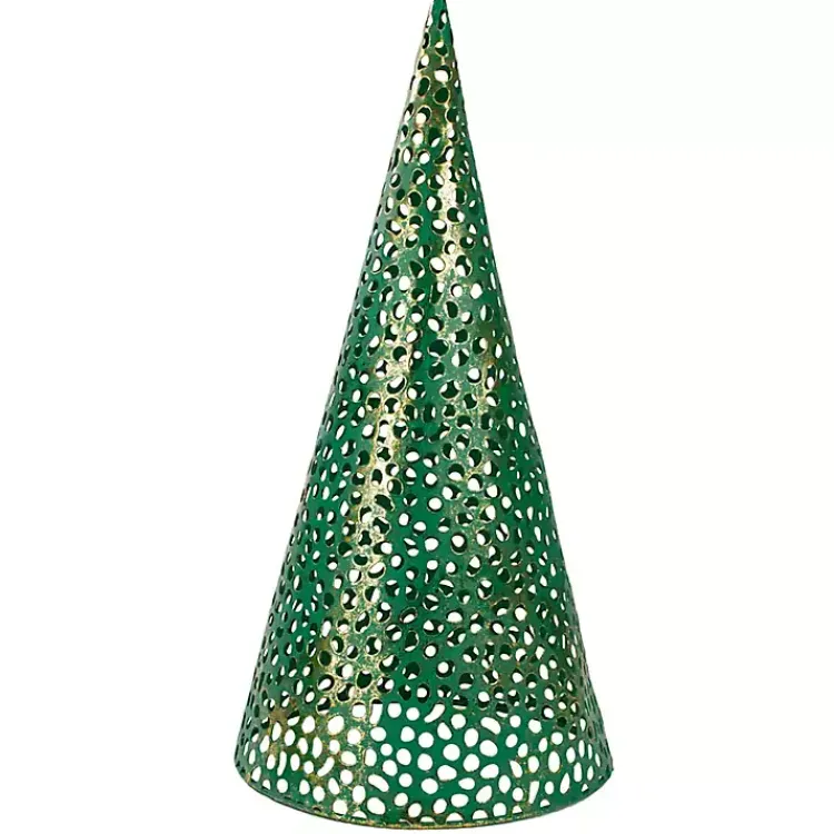 Christmas Decorations>Kirklands Home Cut-Out Cone Tabletop Trees, Set of 3 Green