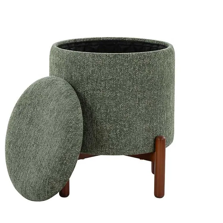 Kirklands Home Daniella Storage Ottoman Green Sale