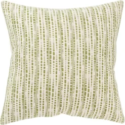 Pillows>Kirklands Home Green Dash Print Throw Pillow
