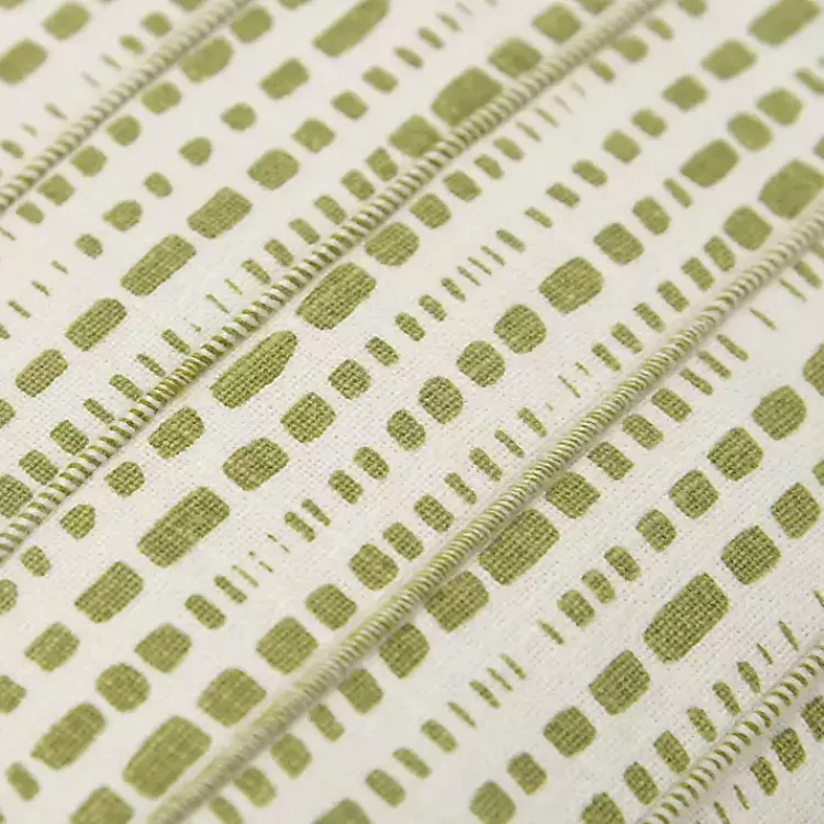 Pillows>Kirklands Home Green Dash Print Throw Pillow