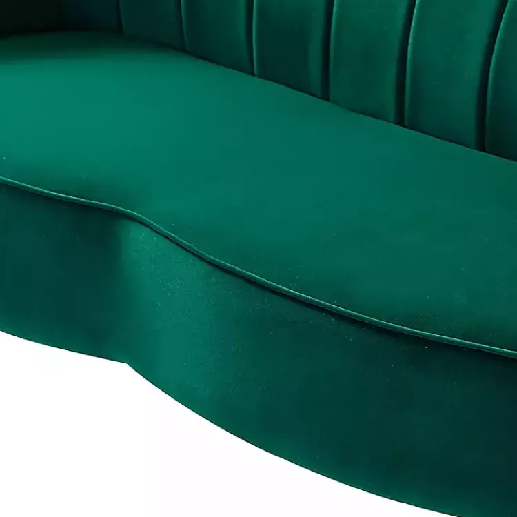 Kirklands Home Donata Velvet Tufted Loveseat Green Best