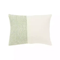 Pillows>Kirklands Home Green Dotted Colorblock Throw Pillow