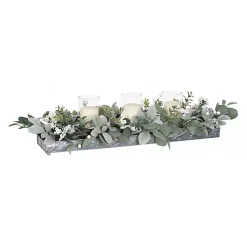 Arrangements & Greenery>Kirklands Home Green Eucalyptus Galvanized Centerpiece