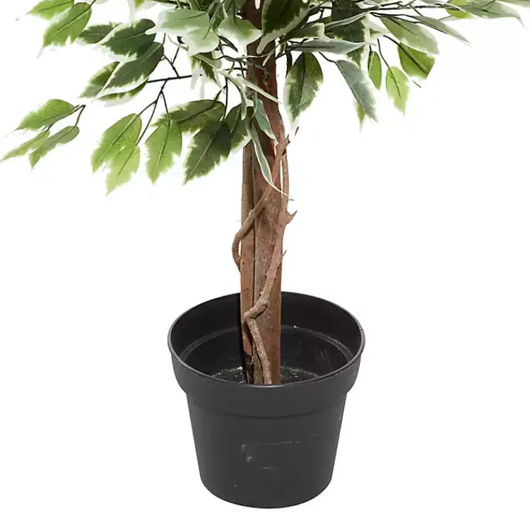Trees & Topiaries>Kirklands Home Green Ficus Potted Tree, 73 in.