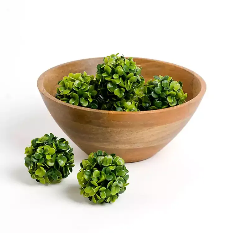 Bowl Filler>Kirklands Home Green Floral Orbs, Set of 9