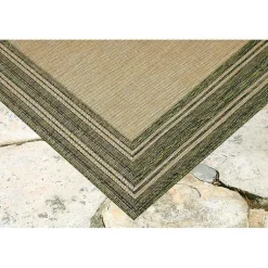 Kirklands Home Green Framed Border Outdoor Area Rug, 4x7 Sale