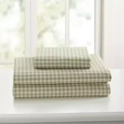 Kirklands Home Gingham 3-pc. Twin Sheet Set Green Online