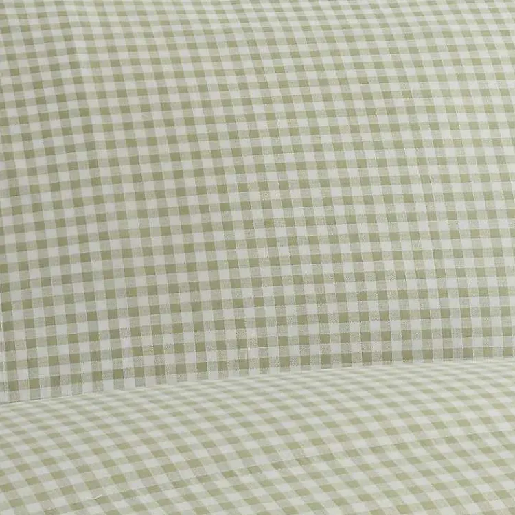 Kirklands Home Gingham 3-pc. Twin Sheet Set Green Online