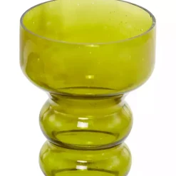 Candle Holders>Kirklands Home Glass Bubble Pillar Candle Holders, Set of 3 Green