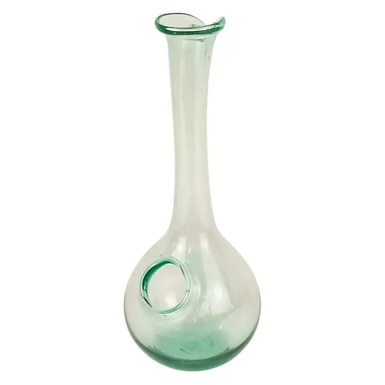 Kirklands Home Glass Wine Decanter with Ice Pocket Green Online