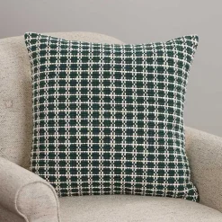 Pillows>Kirklands Home Green Hemlock Woven Pillow
