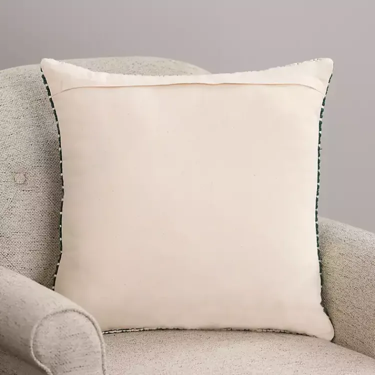 Pillows>Kirklands Home Green Hemlock Woven Pillow