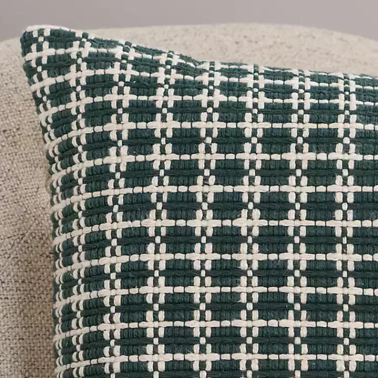 Pillows>Kirklands Home Green Hemlock Woven Pillow