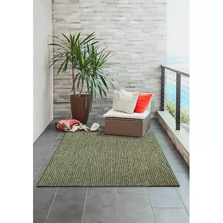 Kirklands Home Intertwine Indoor/Outdoor Area Rug, 7x9 Green