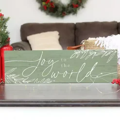 Christmas Art & Wall Decor>Kirklands Home Joy to the World Wall Plaque Green